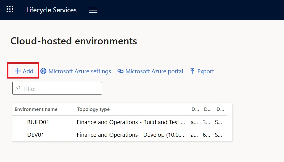 Cloud hosted environments