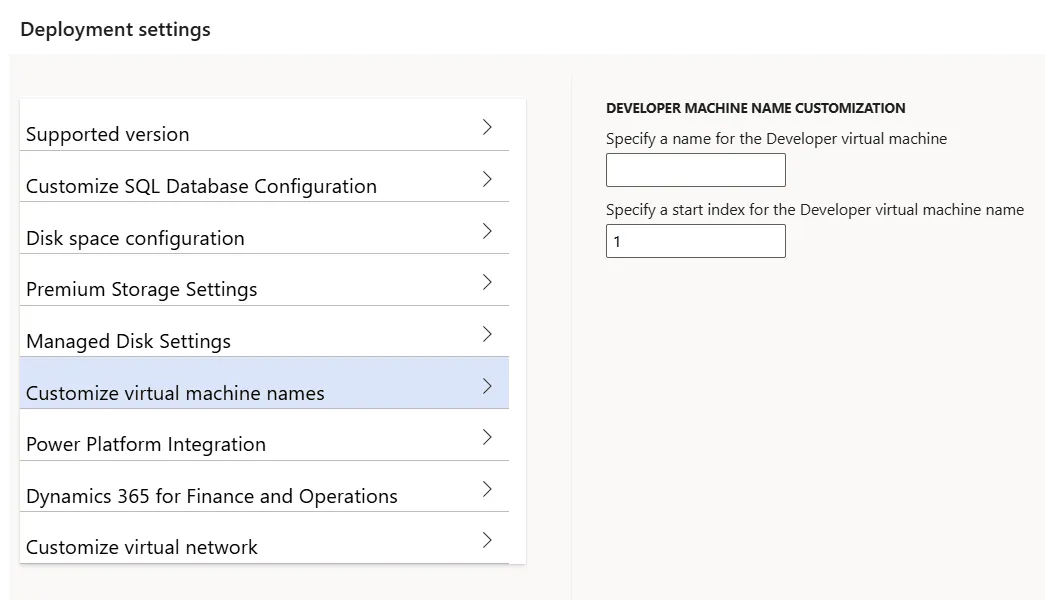 Customize virtual machine names