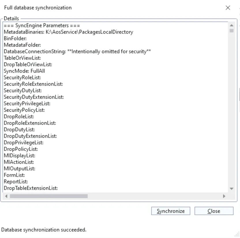 Database sync