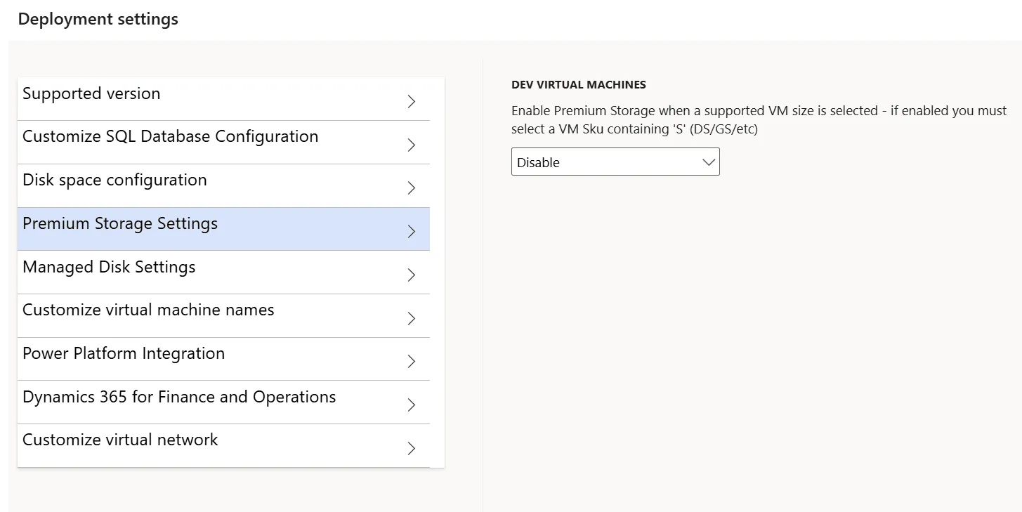 Screenshot: Your Options:
