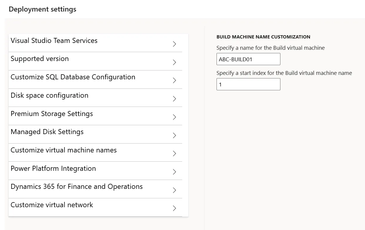 Screenshot: Customize virtual machine names