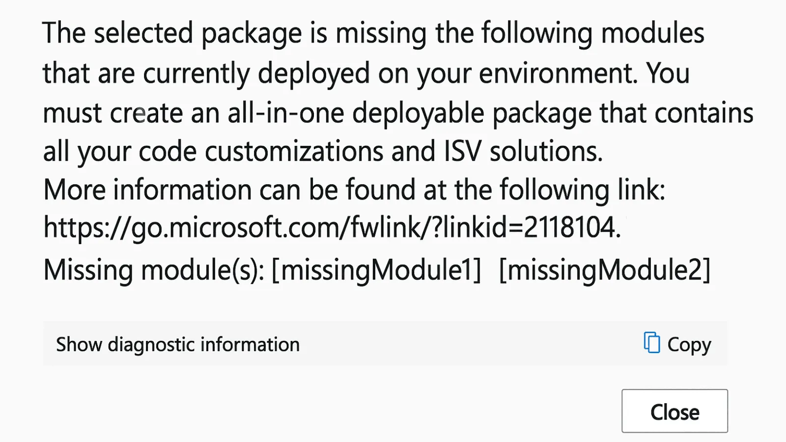 Missingmodules