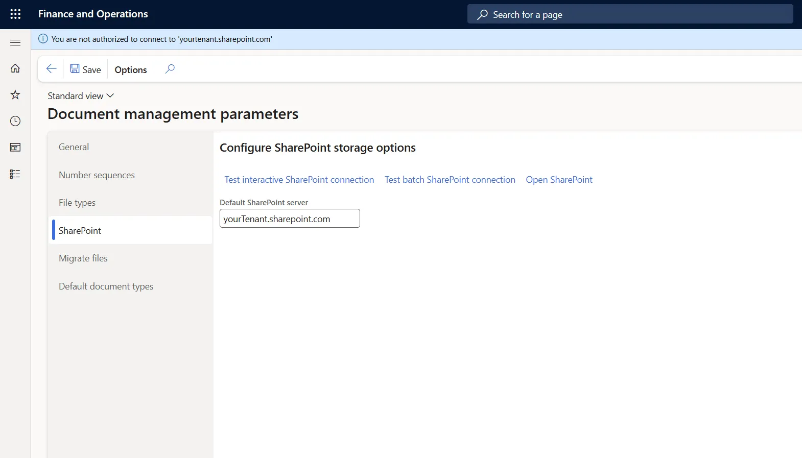 SharePoint connection not working